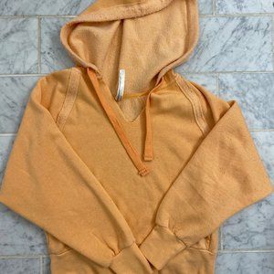 Orange free people hoodie